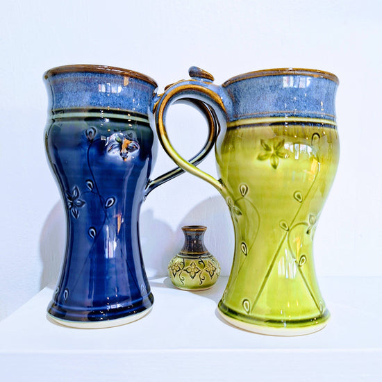 Handmade Stoneware Coffee Mug 10   oz to 12 oz Made to Order