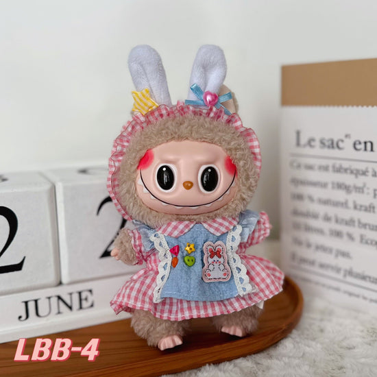 [Clothes Only]15-17 cm Labubu Sitting Party Doll Clothes Cute Set Clothes