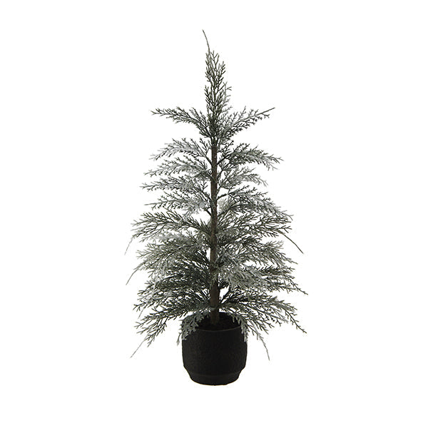 24" / 2' Flocked Cedar Tree Set