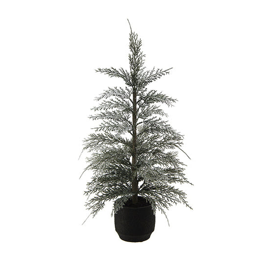 24" / 2' Flocked Cedar Tree Set