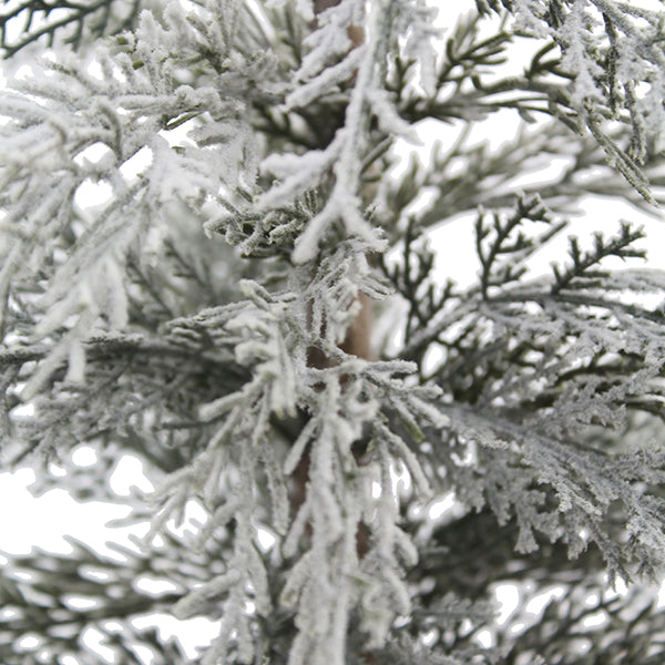 24" / 2' Flocked Cedar Tree Set