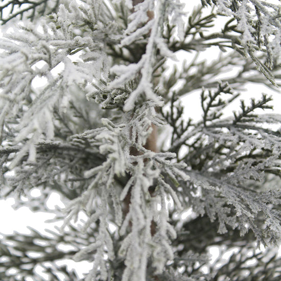 24" / 2' Flocked Cedar Tree Set