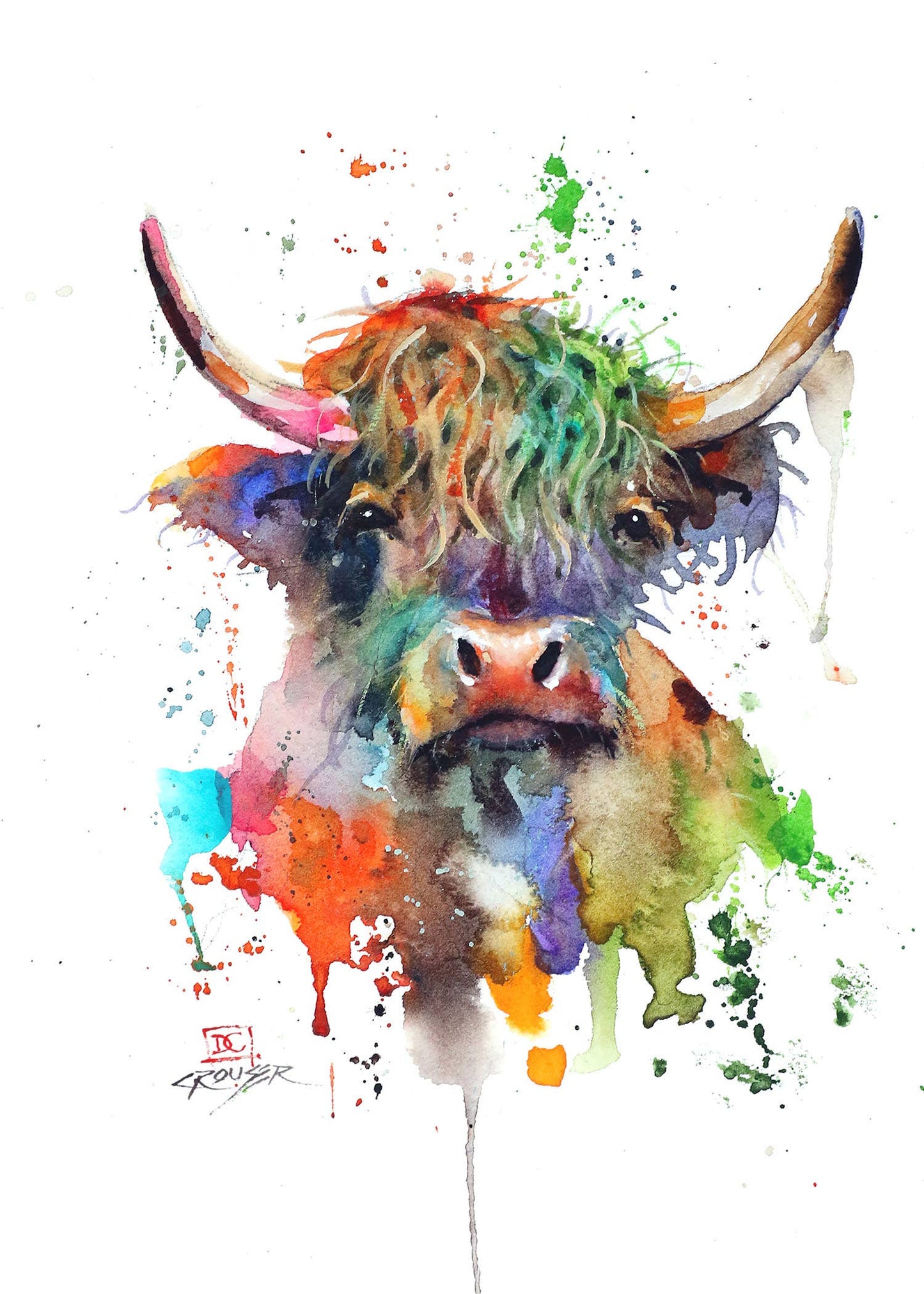 5 x 7" Greeting Card  'HIGHLAND COW'