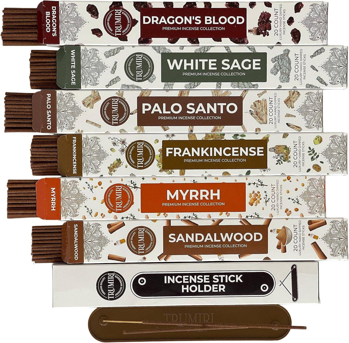 Woody Incense Sticks Variety Pack - Total 120 Incense Sticks