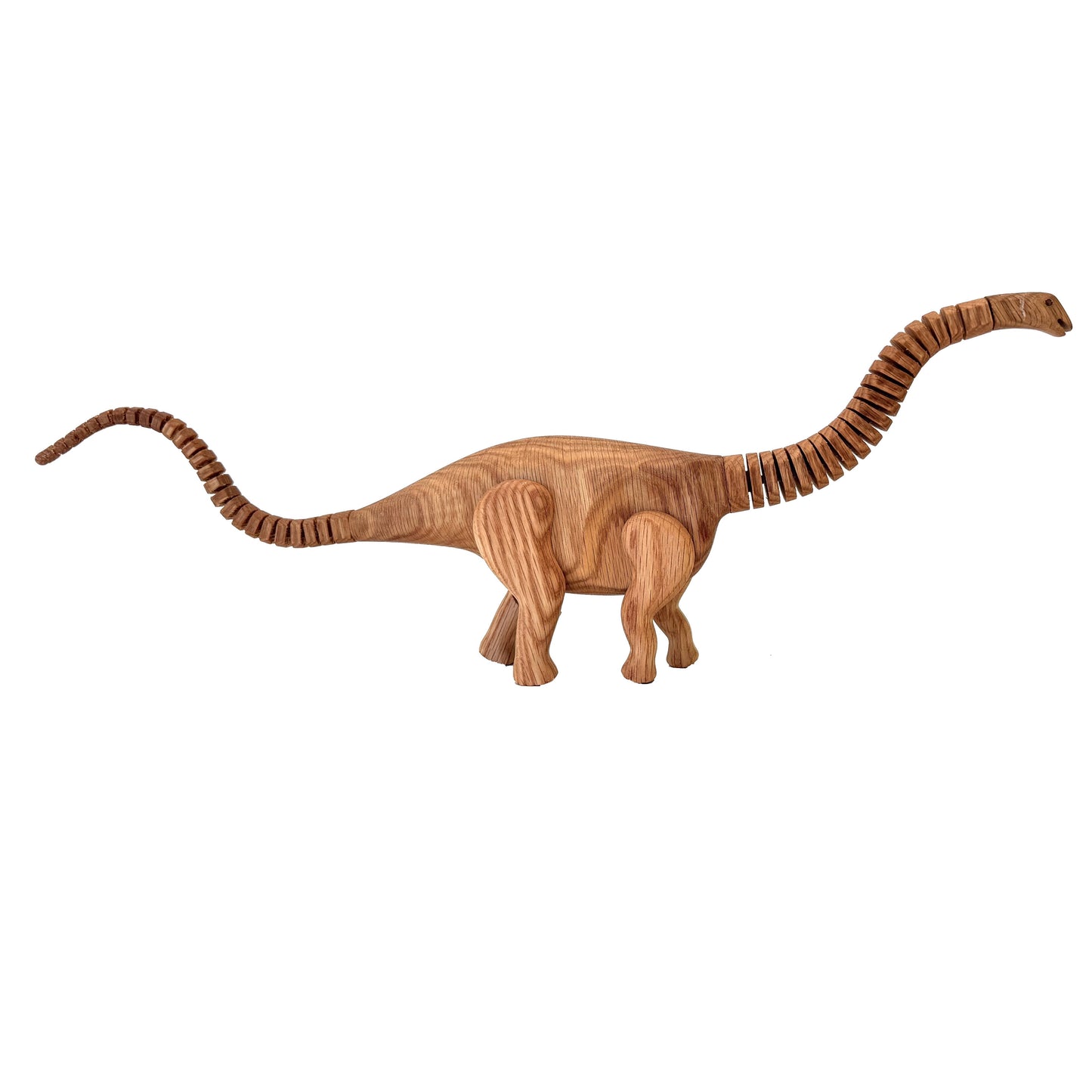 Wooden Apatosaurus Dinosaur with Magnetic Joints