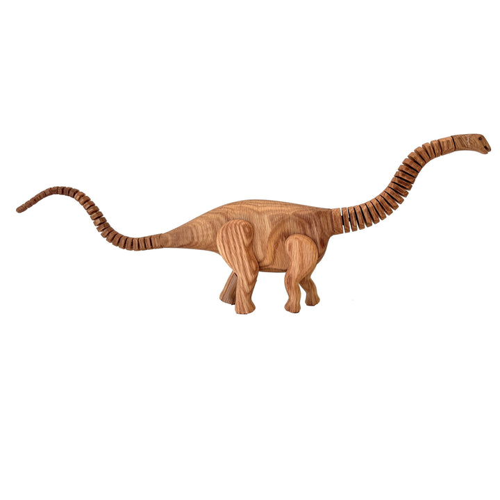 Wooden Apatosaurus Dinosaur with Magnetic Joints