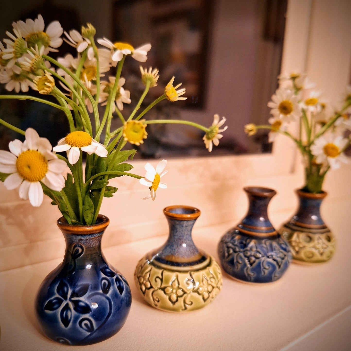 Amphora Bud Vases w/full pattern Made to Order