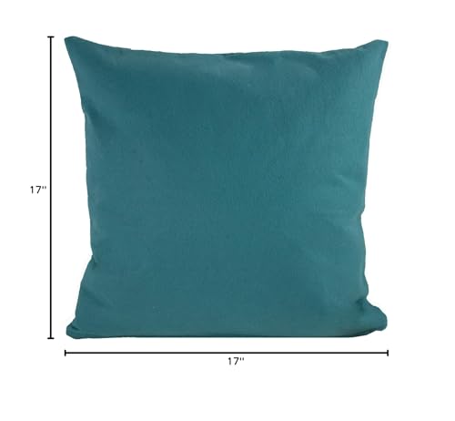 Sara's Garden Petal Decorative Throw Pillow. 17 Inch Square.