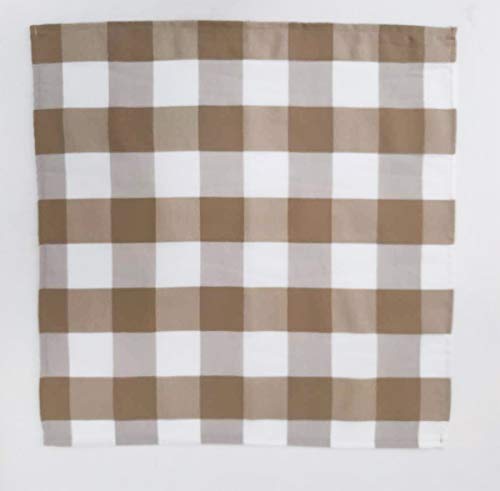 Buffalo Check Design Cloth Napkins 18" W x 18" L, Set of 4 — dining room accent for seasonal table styling seasonal decorating choice