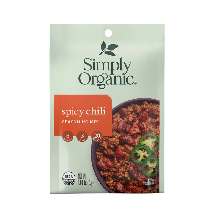 Spicy Chili Seasoning Mix, Certified Organic, Kosher, 1 Oz