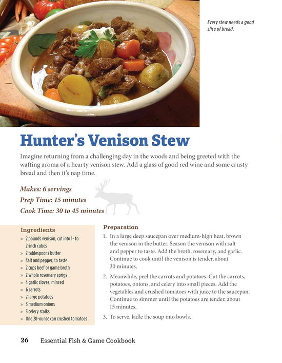 Essential Fish & Game Cookbook-Recipes for Lunches & Dinners