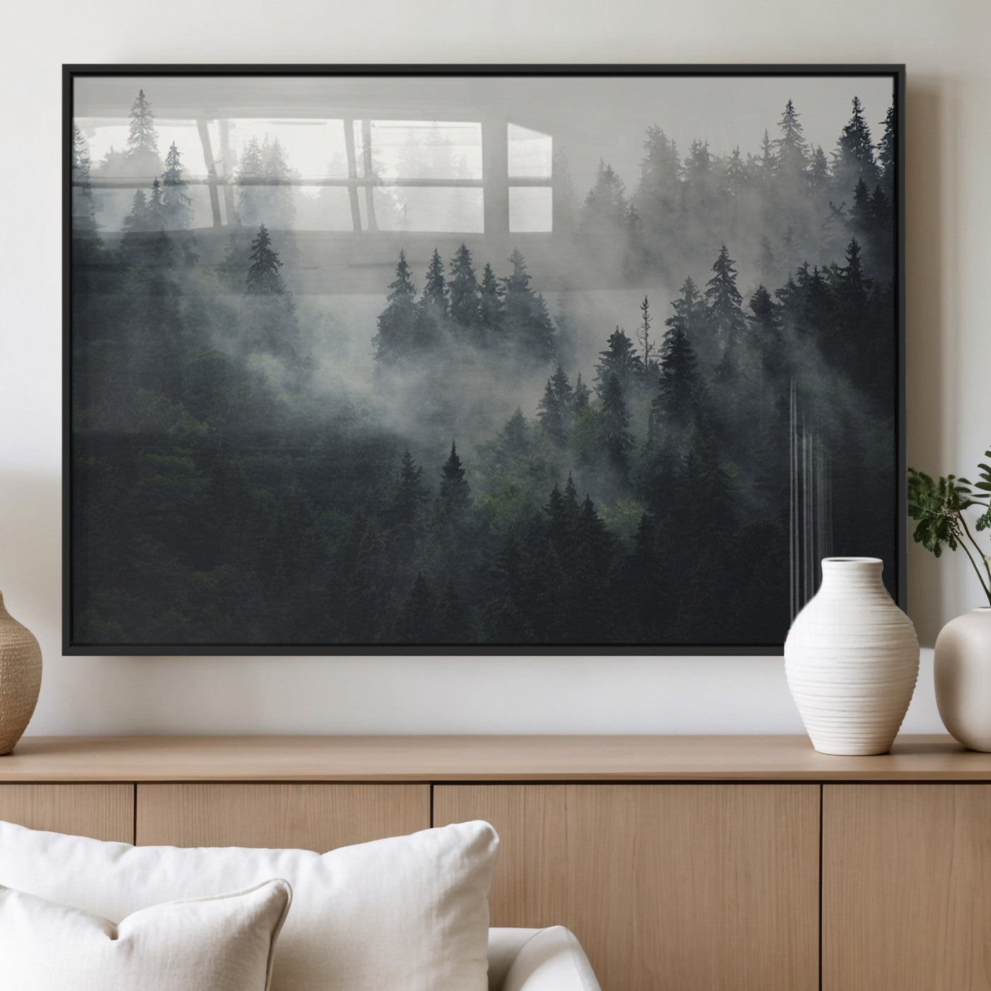 Nature Wall Decor - Serene Triptych Nature Print – Woodland
