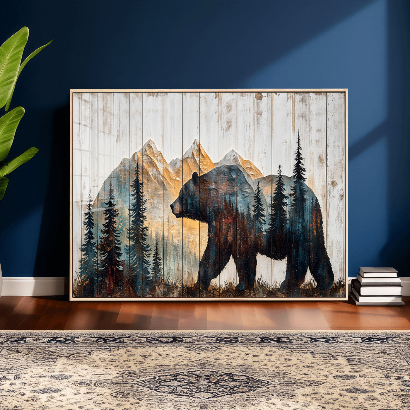 Rustic Bear Wall Art - Grizzly 399 Bear Wall Art - Mountain