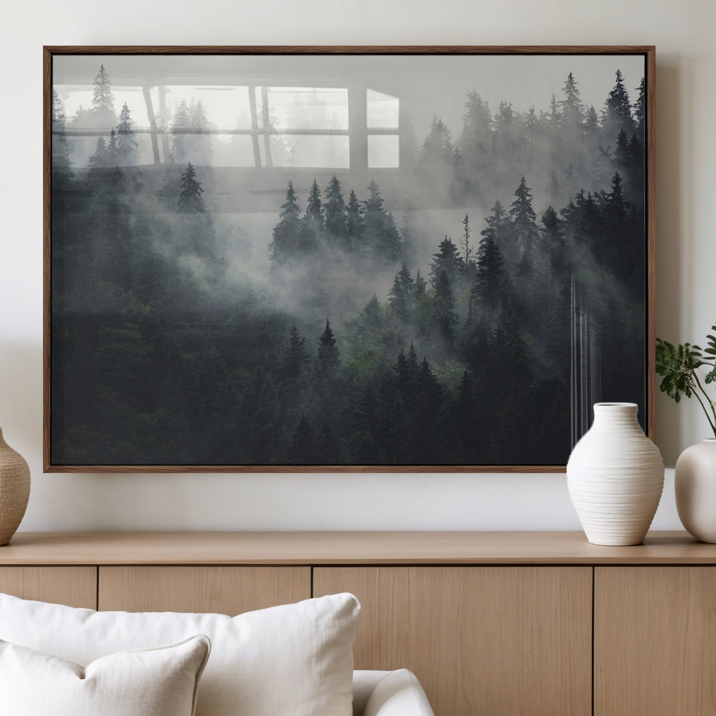 Nature Wall Decor - Serene Triptych Nature Print – Woodland