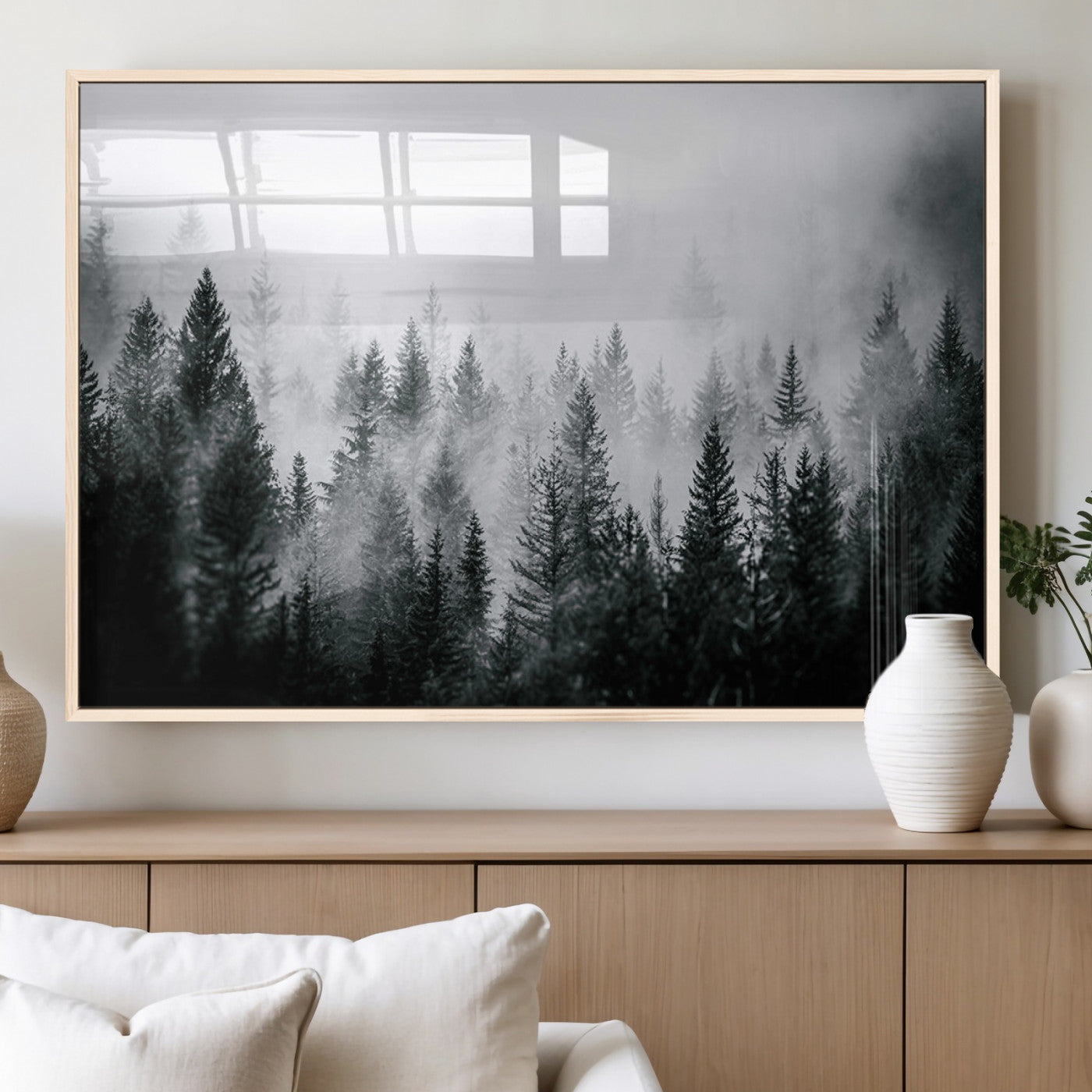 Elk Wall Art Canvas Print – Framed Mountain Wildlife Art