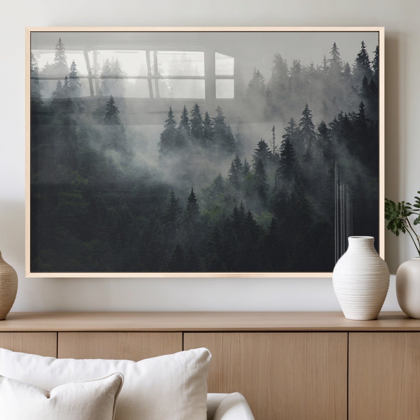 Nature Wall Decor - Serene Triptych Nature Print – Woodland