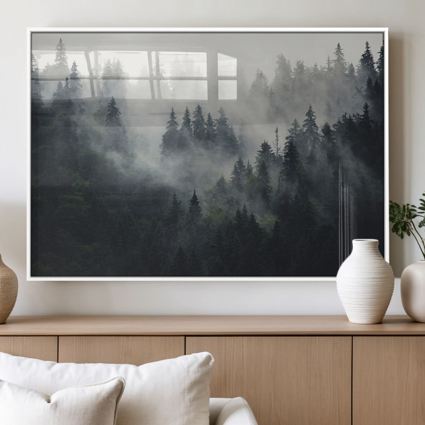 Nature Wall Decor - Serene Triptych Nature Print – Woodland