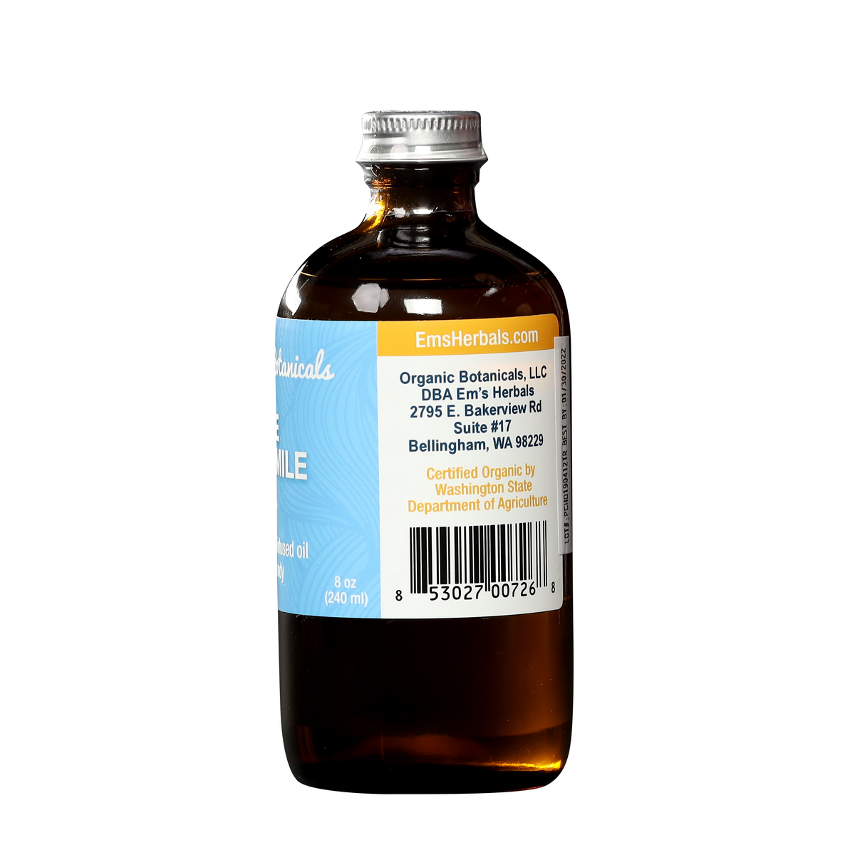 Pure Chamomile Infused Oil – Certified Organic Herbal Oil for Sensitive Skin, Eczema & More