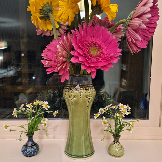 Amphora Bud Vases w/full pattern Made to Order