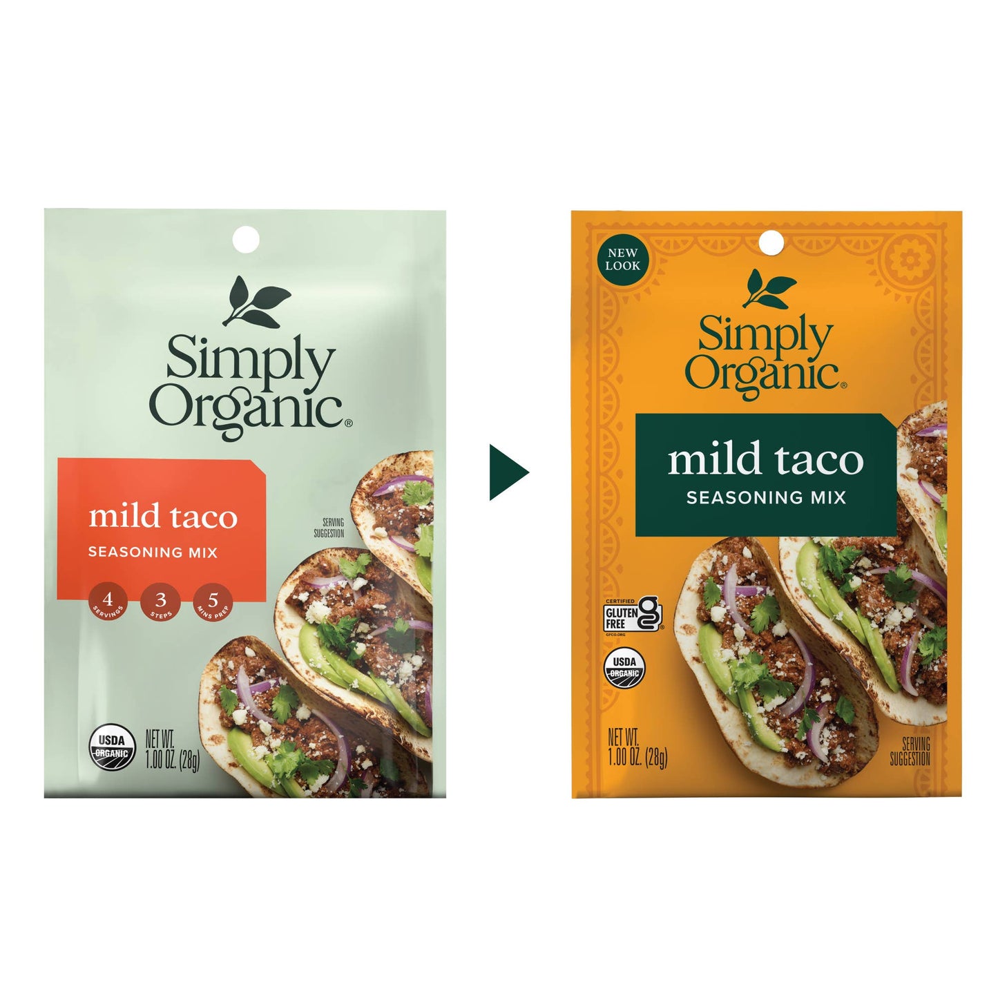Simply Organic Mild Taco Seasoning, Certified Organic