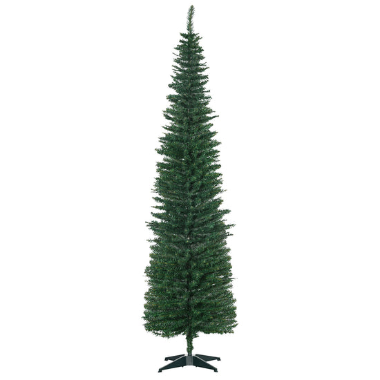 HOMCOM 7' Artificial Pencil Christmas Tree