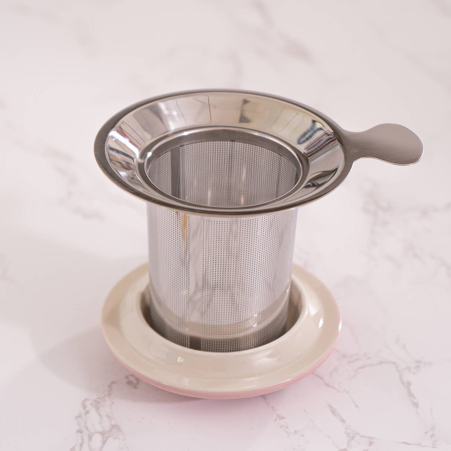 Festival Fan Design 15oz Tea Mugs with Lid and Infuser