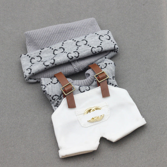 17cm Labubu First and Second Generation Blind Box 10cm Cotton Crying Doll Clothes Knitted Printed Hat