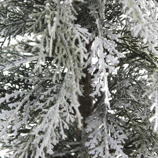 3' Flocked Cedar Tree