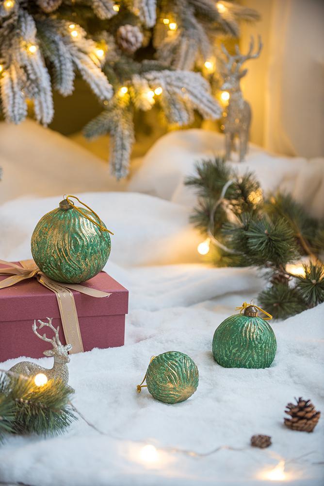 Christmas Ball Glass Decorative Hanging Ball Christmas Tree Ornaments For Holiday Party Decorations