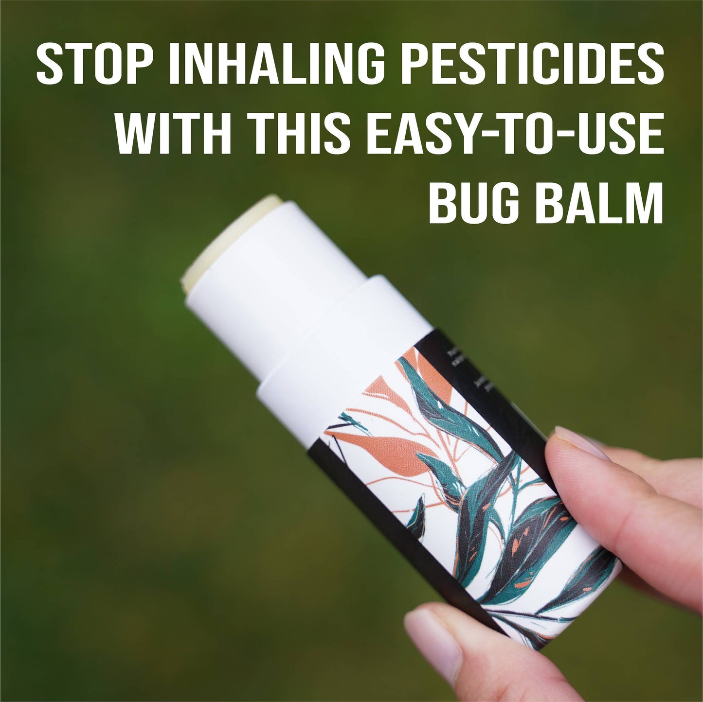 Quitch Bug Balm Repellent – Plant-Based, DEET-Free Insect Repellent Stick with Geraniol (Made in USA)