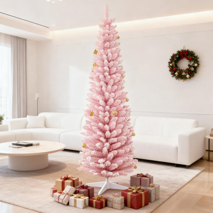 Snow Flocked Artificial Christmas Tree, artificial Christmas tree for festive holiday home decor from Cedar & Spice Gifts