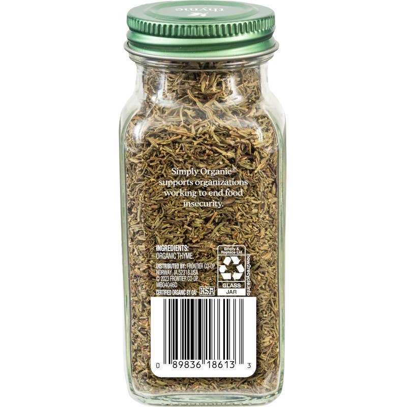 Pure, French, Thyme Leaf, Certified Organic, Kosher, 0.78 Oz