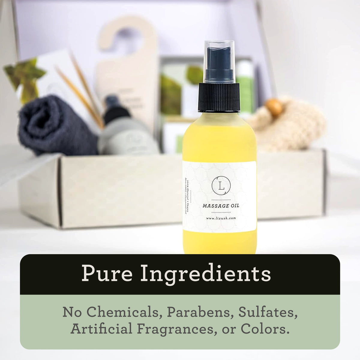 Natural Spa Gift Box – 4-Piece Aromatherapy Wellness Set