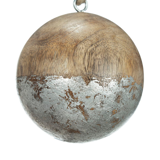 Christmas Ball Ornaments, Wood Decorative Hanging Ball Christmas Tree Ornaments For Holiday Party Decorations