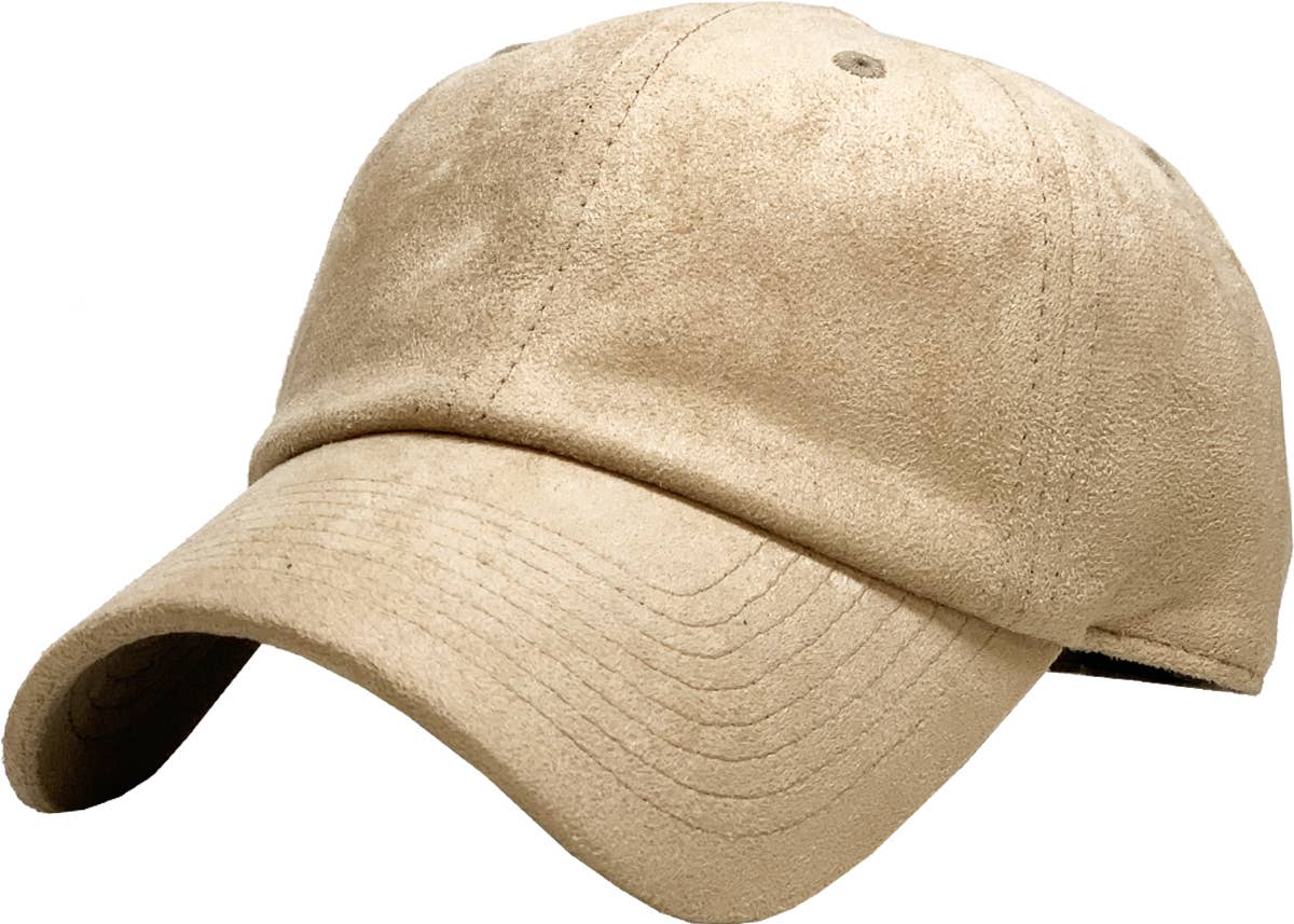 SUEDE BASEBALL CAP