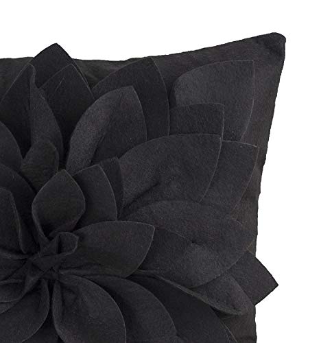 Fennco Styles Sara's Garden Petal Decorative Throw Pillow. 17 Inch Square.