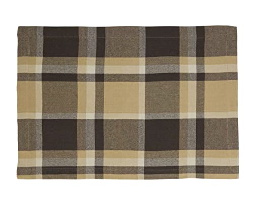 Classic Plaid Design 100% Cotton Placemats 14" W x 20" L, Set of 4 — decorative table accent for dining room styling online gift shop find