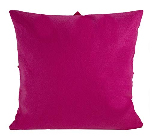 Sara's Garden Petal Decorative Throw Pillow. 17 Inch Square.