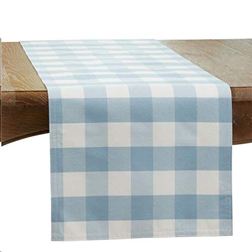 Fennco Styles Buffalo Plaid Collection Classic Checked Cotton Blend Table Linens