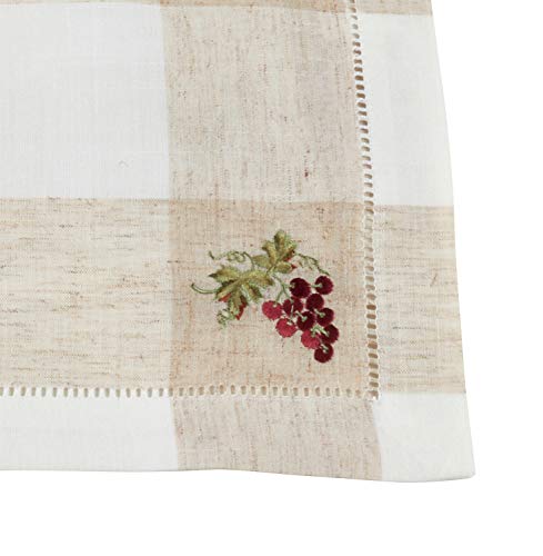 Hommage Brodé Collection Cottage Embroidery Hemstitch Border Placemats