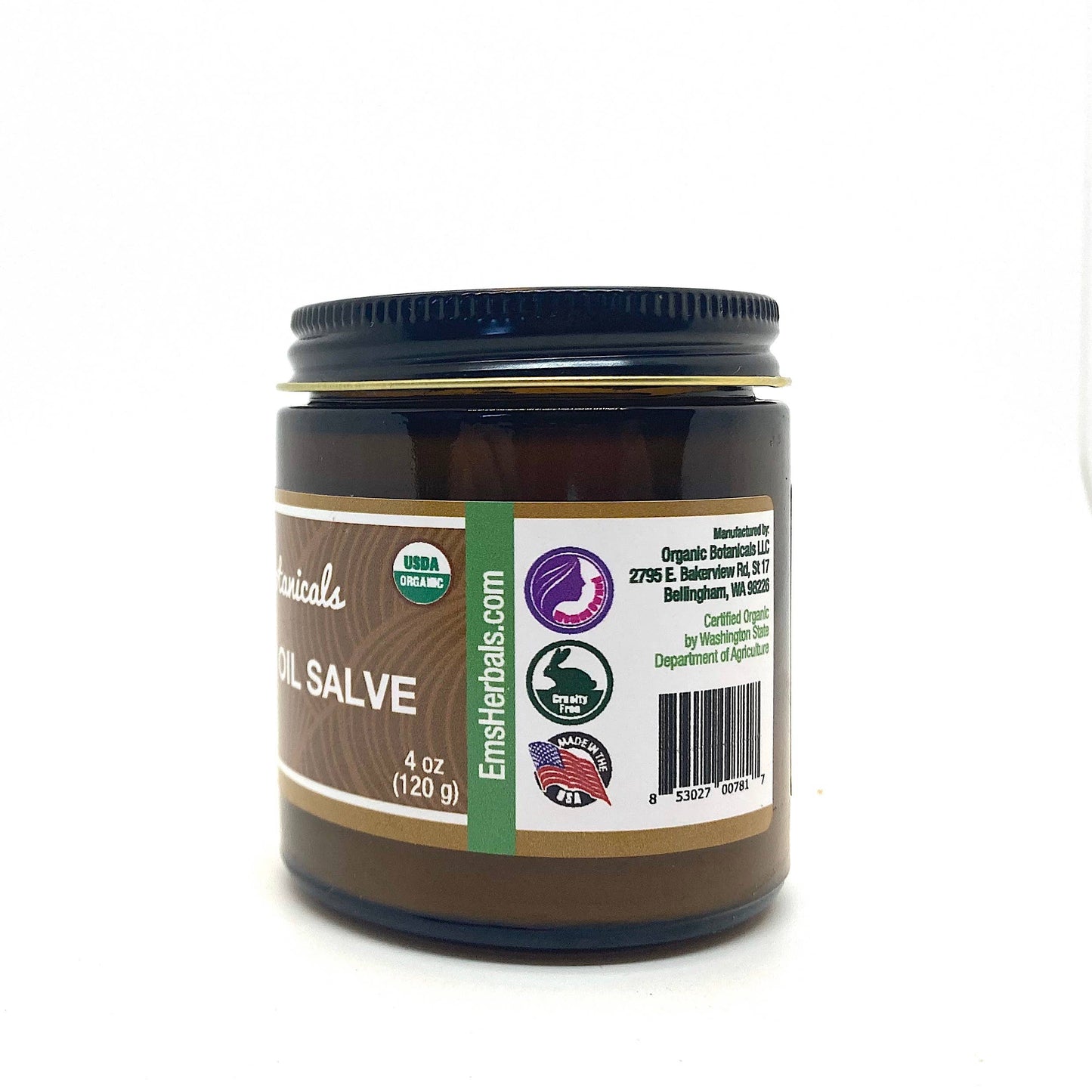 Pure Castor Oil Salve, Certified Organic
