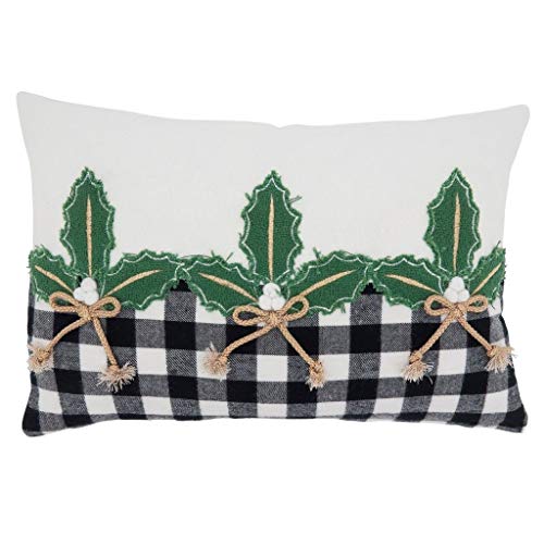 Fennco Styles Buffalo Plaid Christmas Collection Decorative Throw Pillow - Holiday Cushion for Home Décor, Couch, Living Room, Bedroom