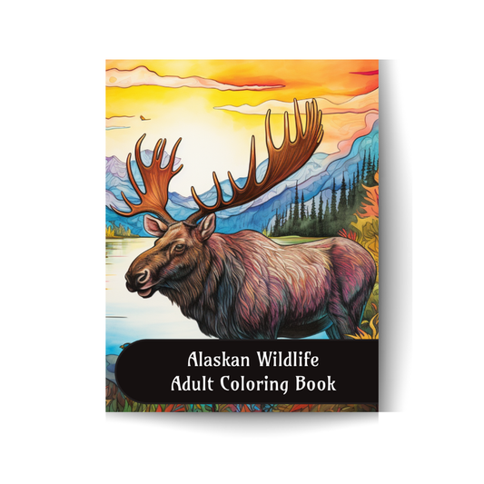 Alaskan Wildlife Adult Coloring Book