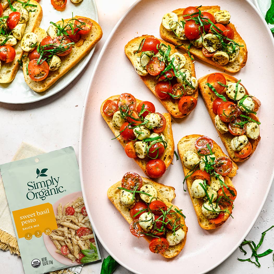 Sweet Basil Pesto Sauce Mix, Certified Organic, .53 Oz