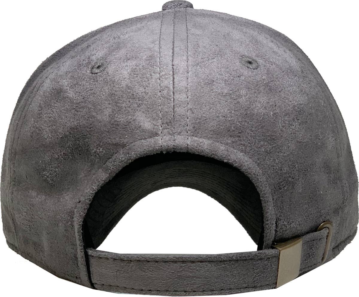 SUEDE BASEBALL CAP