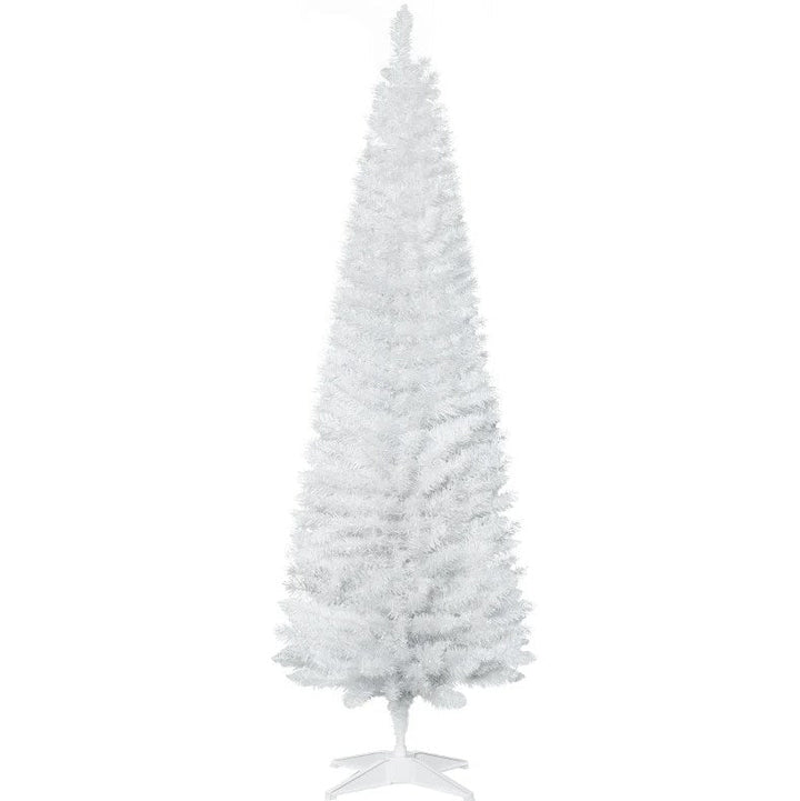 Slim Christmas Tree with Realistic Branches, seasonal Christmas decor and holiday accent