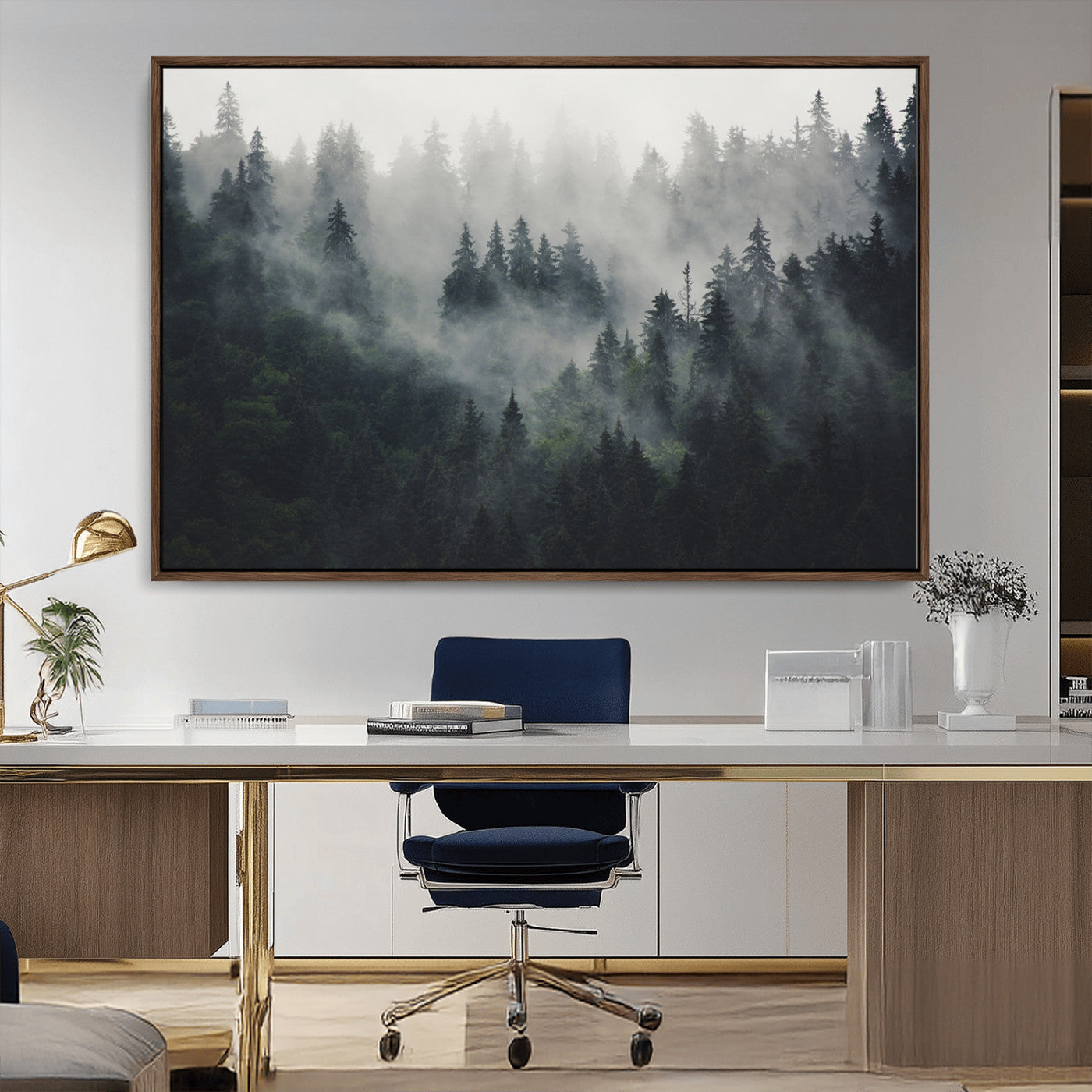 Nature Wall Decor - Serene Triptych Nature Print – Woodland