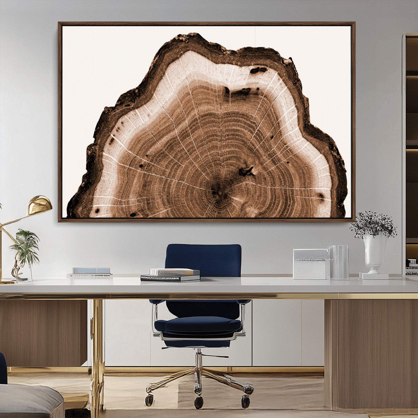 Rustic Wood Rings Wall Art | Nature-Inspired Tree Ring