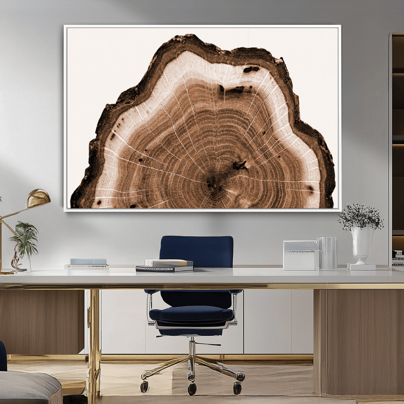 Rustic Wood Rings Wall Art | Nature-Inspired Tree Ring