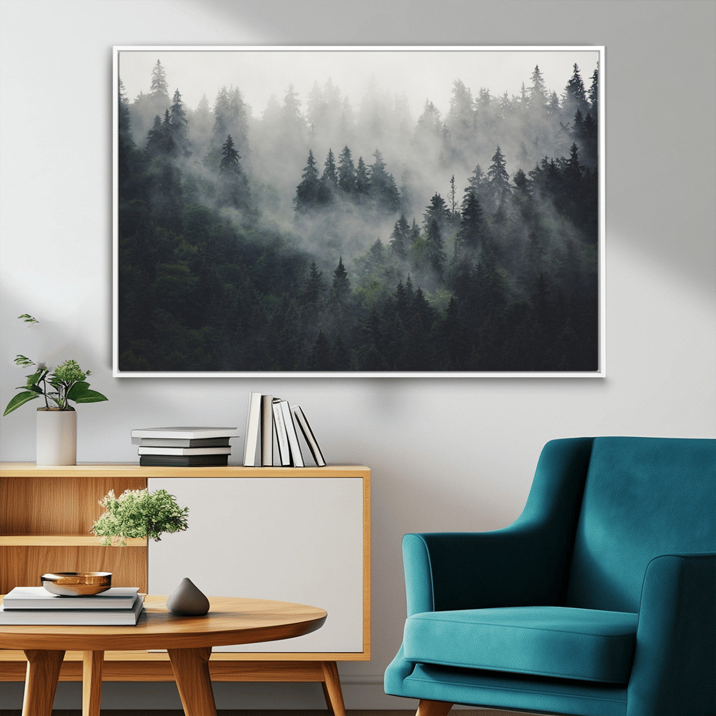 Nature Wall Decor - Serene Triptych Nature Print – Woodland